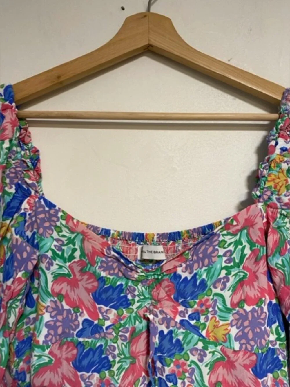 Faithfull The Brand Floral Smocked Midi Dress – Size M (US 6 / AUS 10)